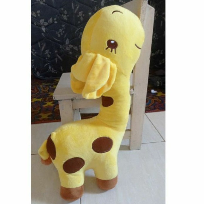 Bantal guling boneka jerapah girrafe animal bahan lembut uk. 24''. 50cm