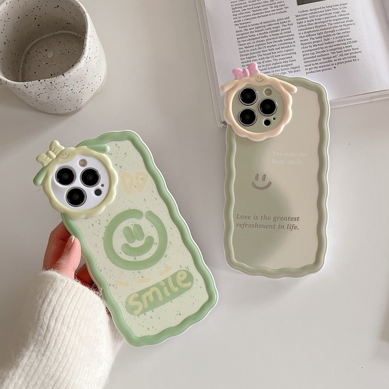 Bowknot Lens iPhone 14 Plus pro 13 12 11 XR Phone Case Cute and Simple Girl's Little Fresh Phone Accessories