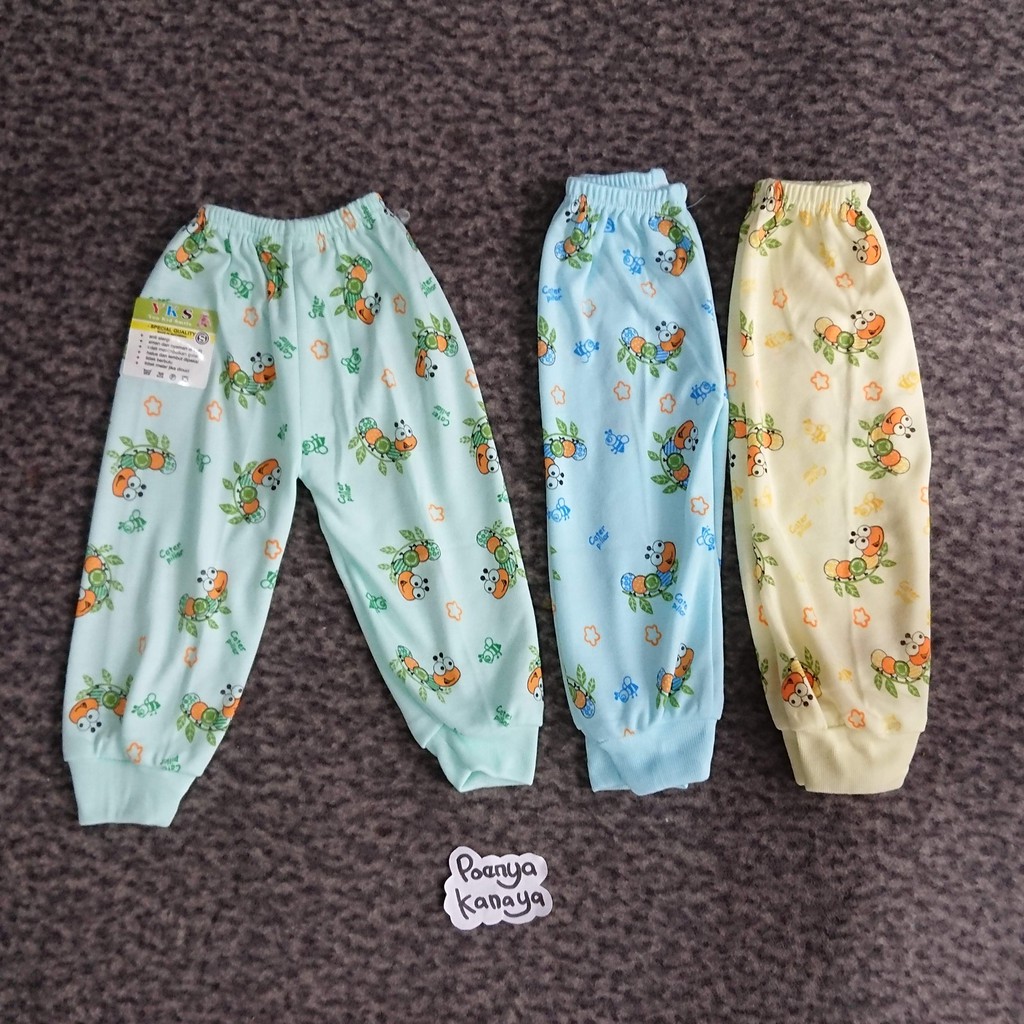  Celana Panjang Bayi Putih Motif 3 Pcs C08 Theme Park Pro 