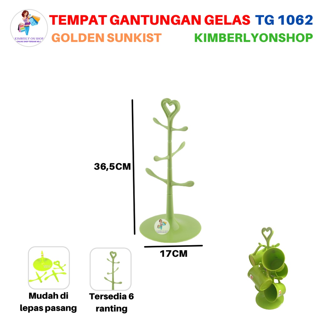 Rak Gelas Pohon Golden Sunkist TG 1062