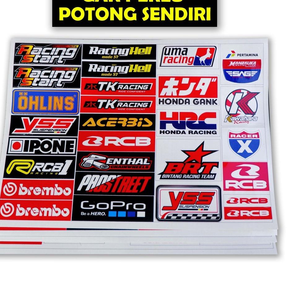 Terkini LIZJ8 Stiker Motor, Sticker Motor, Stiker Motor Keren, Stiker Racing Motor, Stiker Sponsor R