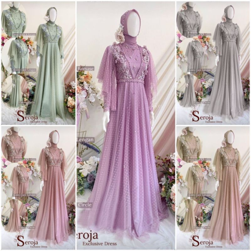 Gamis Lebaran Terbaru 2022 Ameena Dress / Gamis dan Dress Pesta L XL XXL XXXL 5XL  LD Up to 140