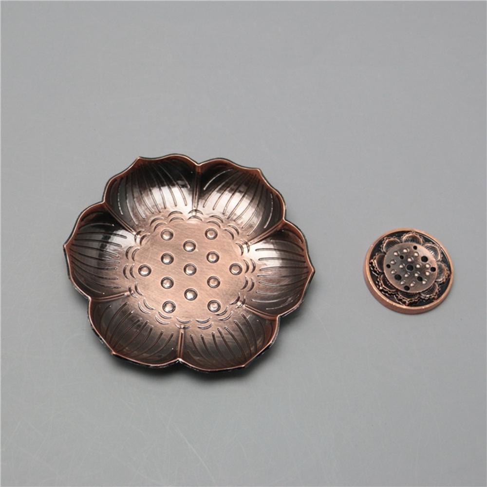 Agustina Dupa Censers Zinc Alloy Retro Kerucut Buddhism Fragrance Plate Dekorasi Rumah Kantor