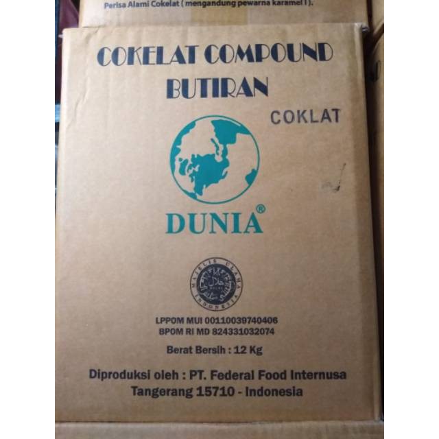 

Meses Dunia Coklat Butir Dunia Repack 250gr 500gr 1Kg