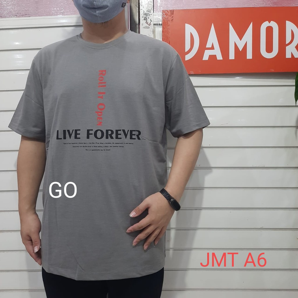 gof B2 DAMOR (CRESSIDA) 3XL Jumbo Extra Size Big Size Misty Kaos Oblong Baju Distro Kaos Dakwah Pria