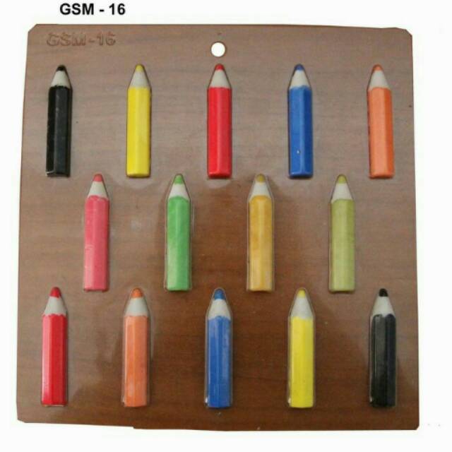 

Cetakan mika coklat praline pensil warna