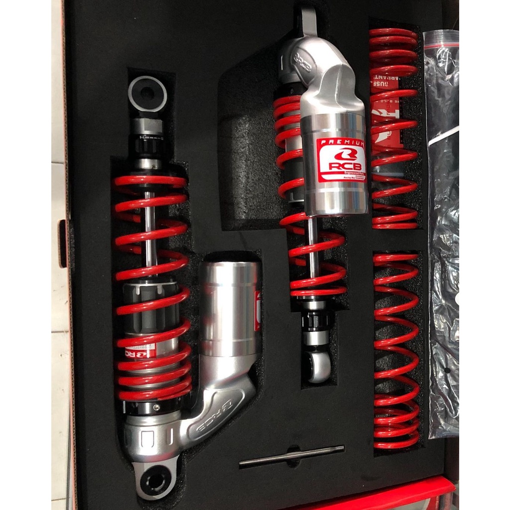 READY SHOCK SHOCKBREAKER RCB VS SERIES 335 MM MERAH ORIGINAL RX KING TIGER MEGAPRO CB HEREX ORIGINAL