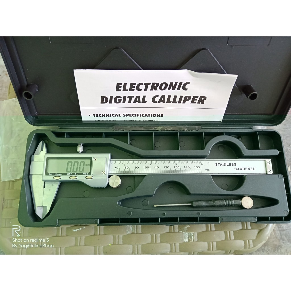 

AYOLS Jual Sigmat | Digital Caliper | Penggaris Digital | Jangka Sorong Digital LCD Caliper Micrometer 15CM