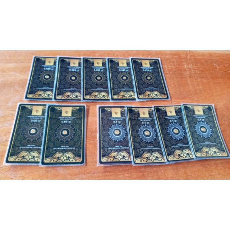 MINIGOLD. EMAS 24 KARAT 0.25 GRAM