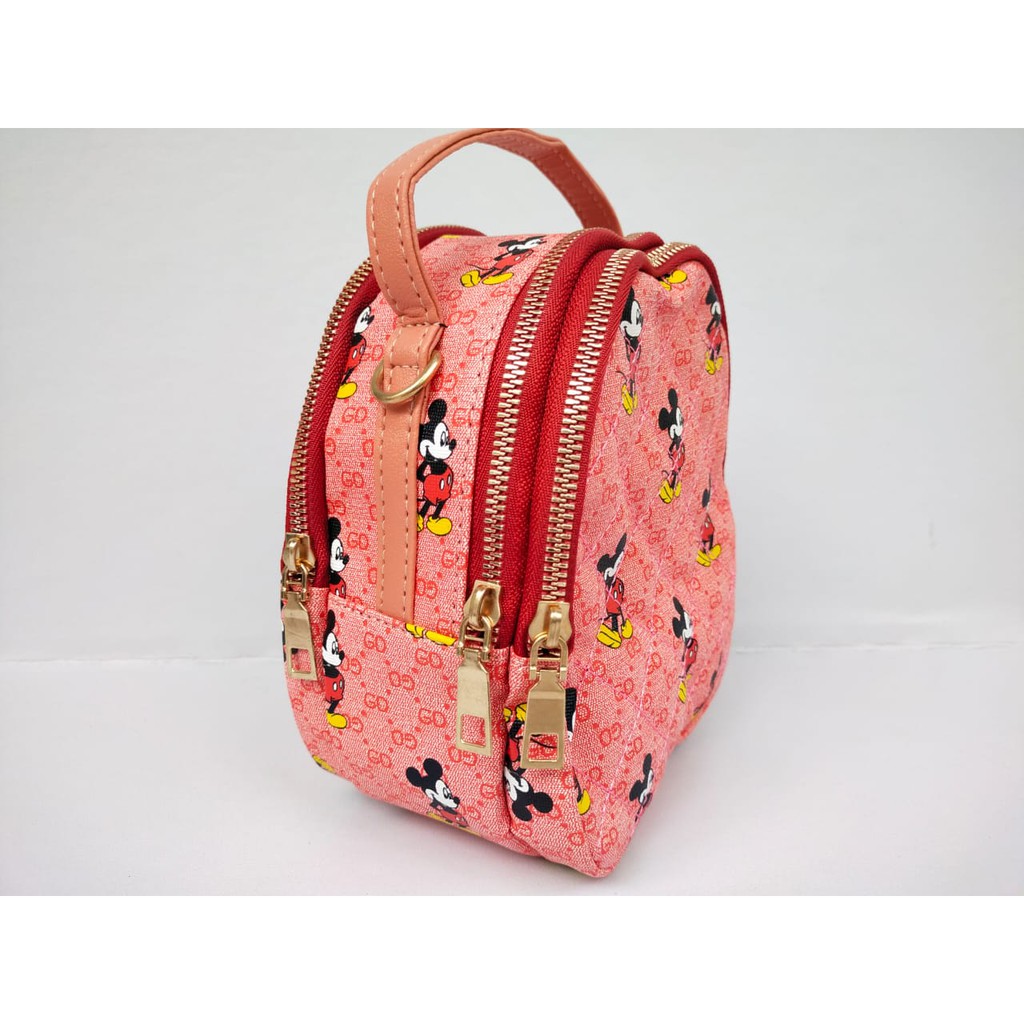 Tas Selempang Wanita Resleting Bermotif Tas Slempang Cewek shoulder bag Hand bag oval Remaja Trendy