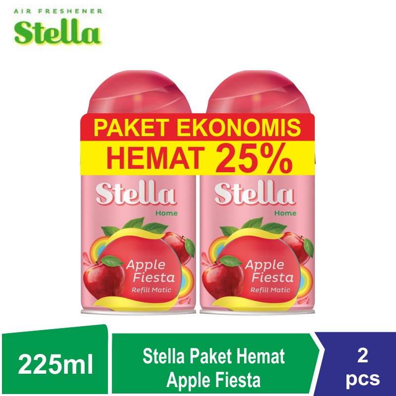 Paket Hemat STELLA Matic Refill / Isi ulang Pengharum Ruangan 2x225ml