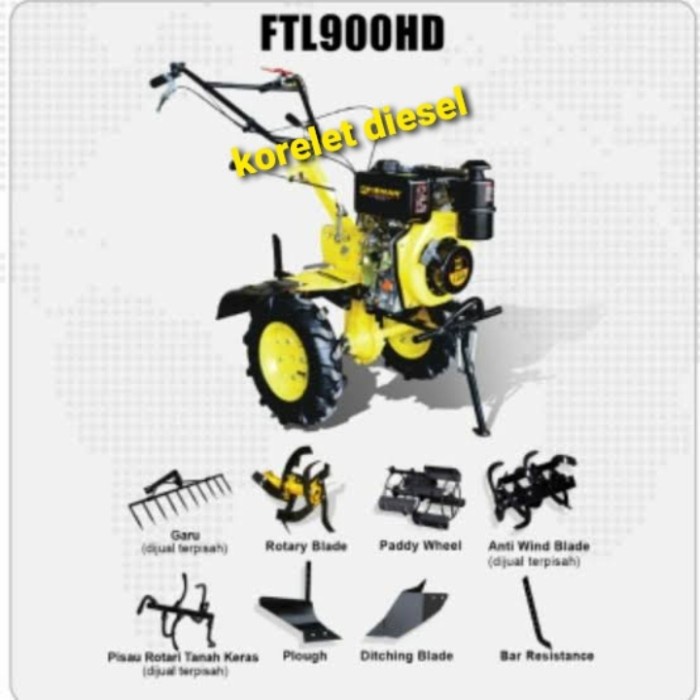 Traktor Firman Diesel FTL900HD Diesel Traktor bajak sawah