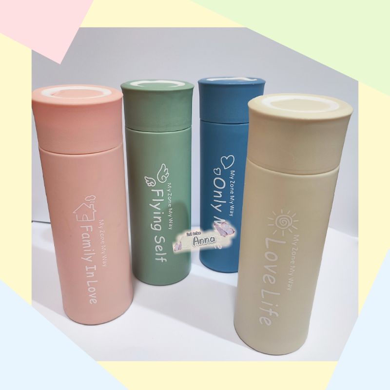 [ CUCI GUDANG] Botol Minum Kaca My Zone My Way