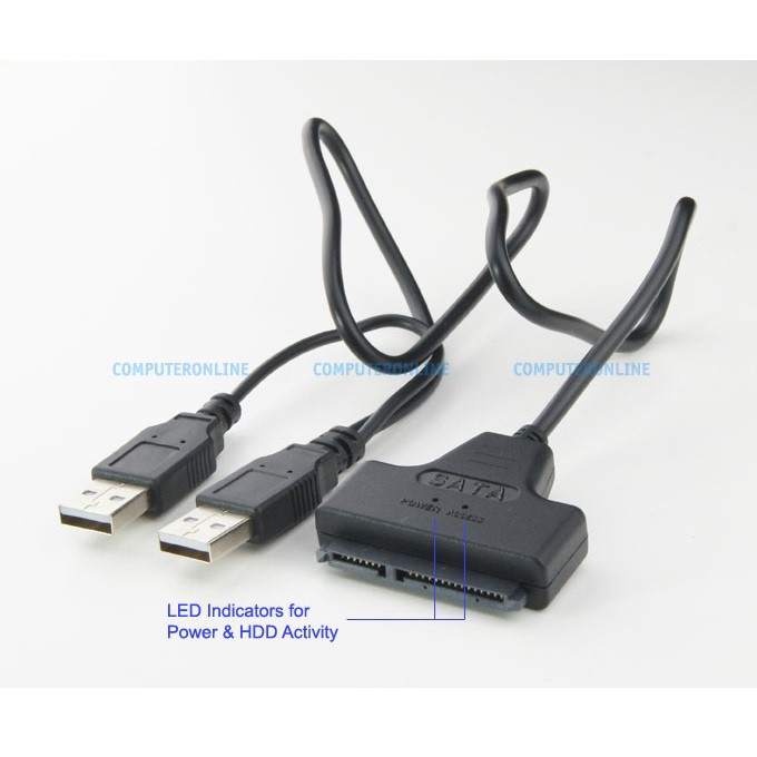 SATA to USB 2.0 HDD / SSD Adapter - CC00173 - OMUA7HBK Black