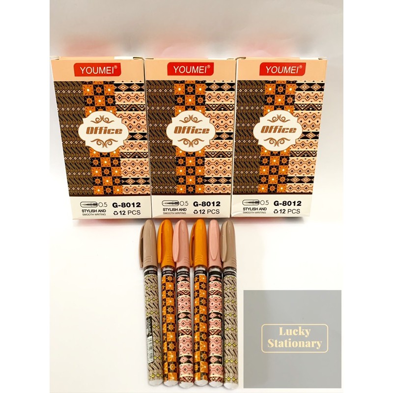 

Pulpen Gel Youmei 0.5mm Motif Batik / Pen Gel Youmei 0.5mm Motif Batik G-8012