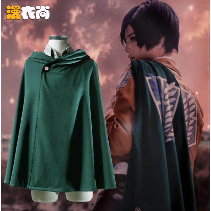 Jubah Attack On Titan Original Japan Shingeki No Kyojin SNK ANIME  Eren Levi Mikasa Cloak Scout Legi