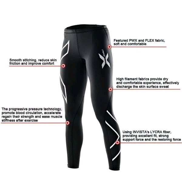 Compression Legging 2Xu Original Made Thailand Dri Fit Gym Sepeda Run