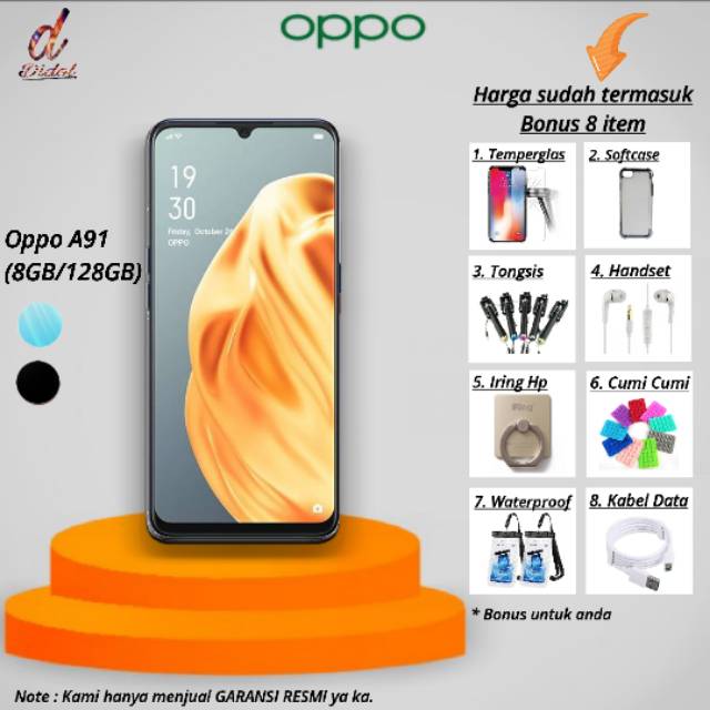 Promo Oppo A91 (8GB/128GB)-Garansi Resmi- Promo 8 Gift | Shopee Indonesia