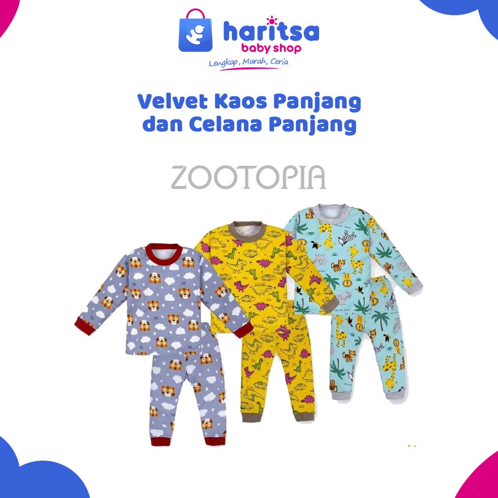 Velvet Junior Setelan Oblong Lengan Panjang