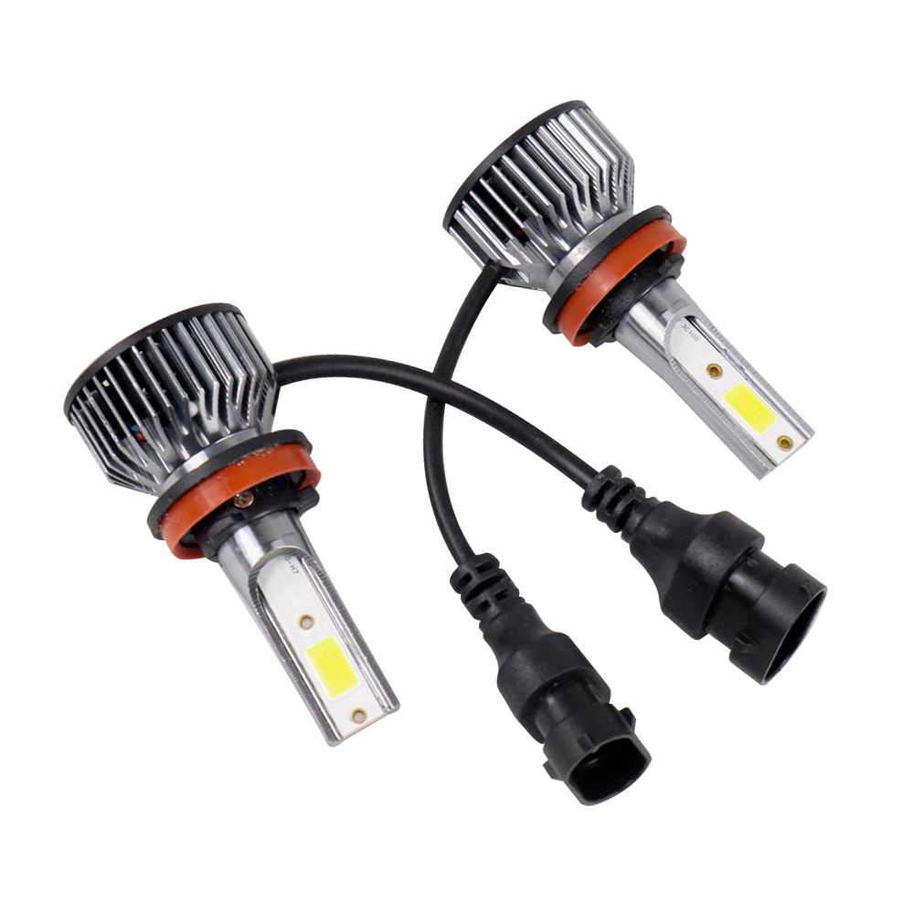 Lampu Mobil LED COB Headlight H11 Cool White 2 PCs