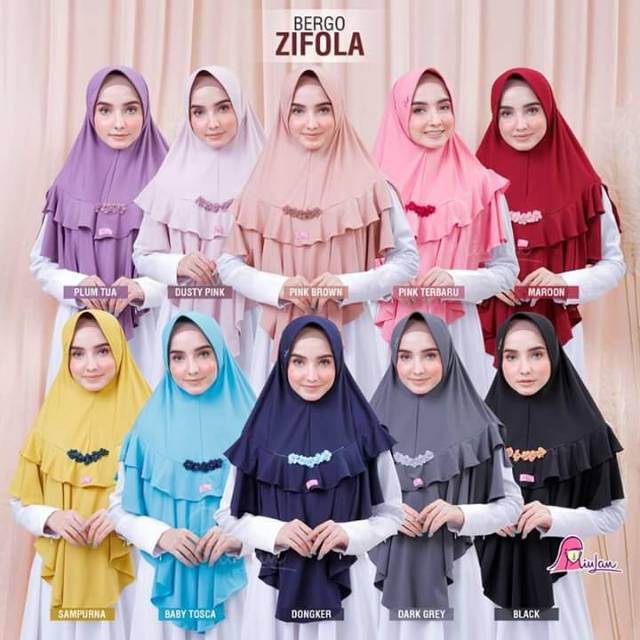 Jilbab hijab kerudung dewasa miulan | bergo ZIFOLA miulan | miulan | jilbab instan miulan