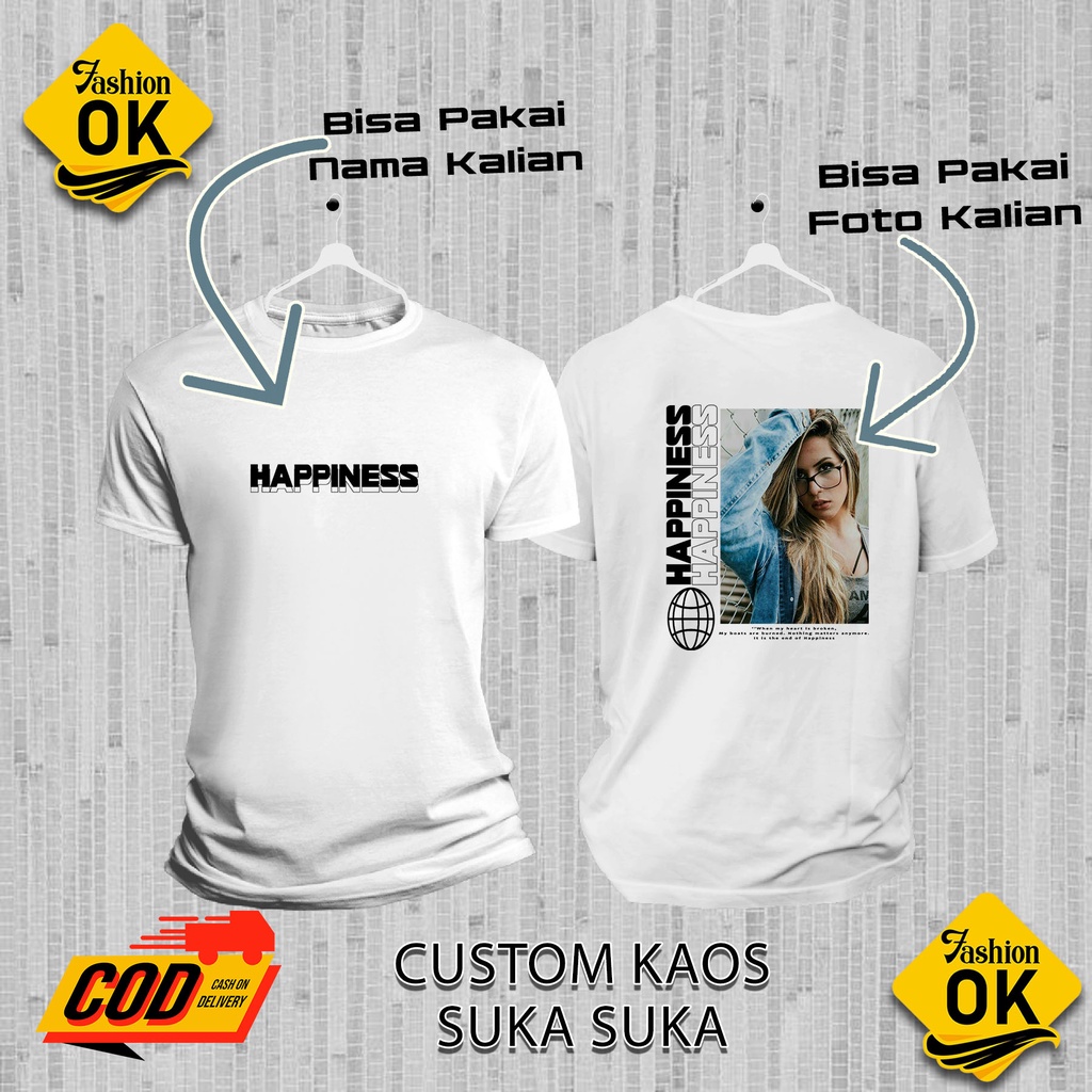 t-shirt kaos estetik art 2 kaos custom foto sendiri kata-kata bebas desain sendiri kaos sablon satua