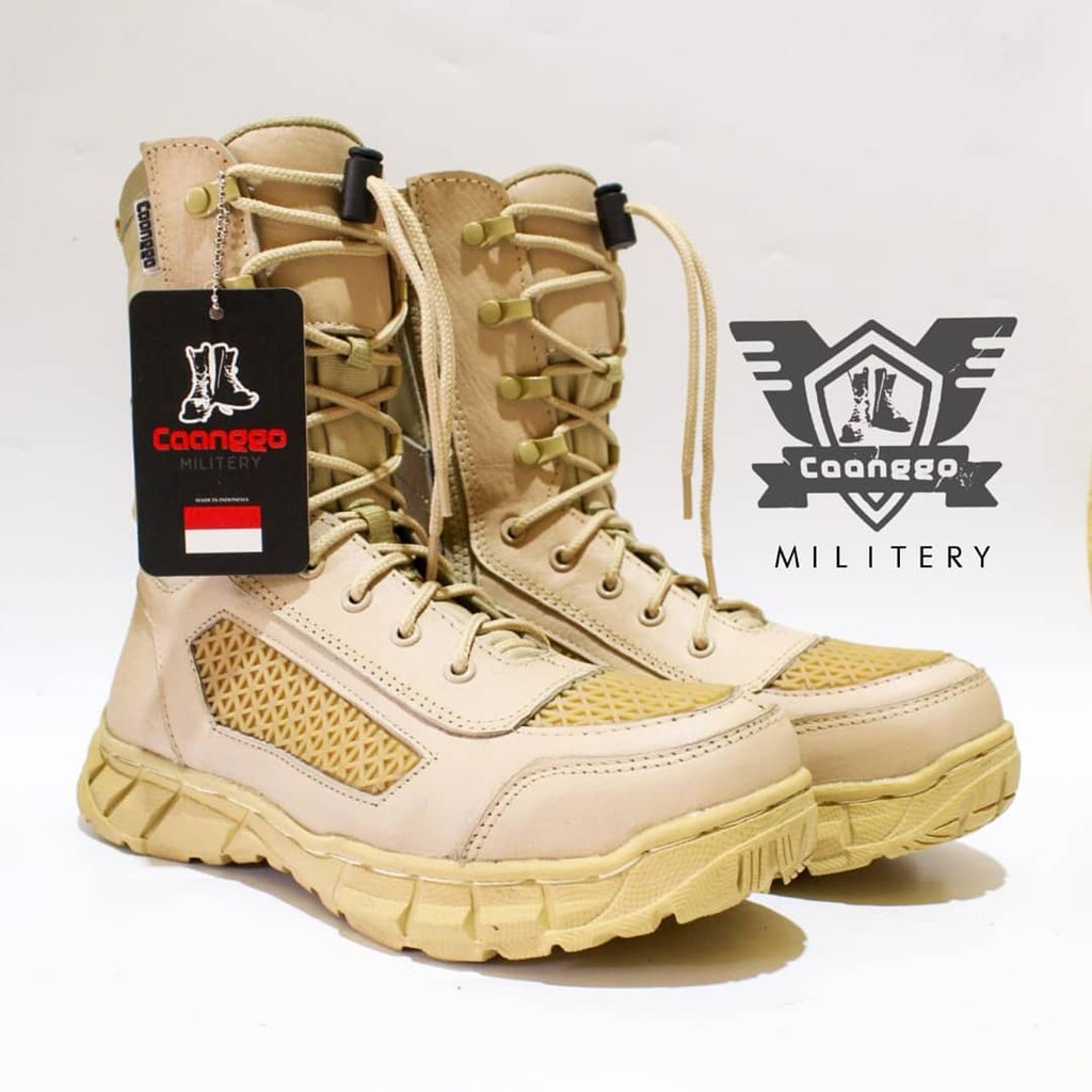 SEPATU PDL JATAH TNI SEPATU PDL CREAM PRIA WANITA CAANGGO MILITERY