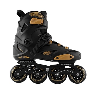 Original ROSELLE Inline Roller Skate Freestyle dewasa Pro Slalom sepatu roda