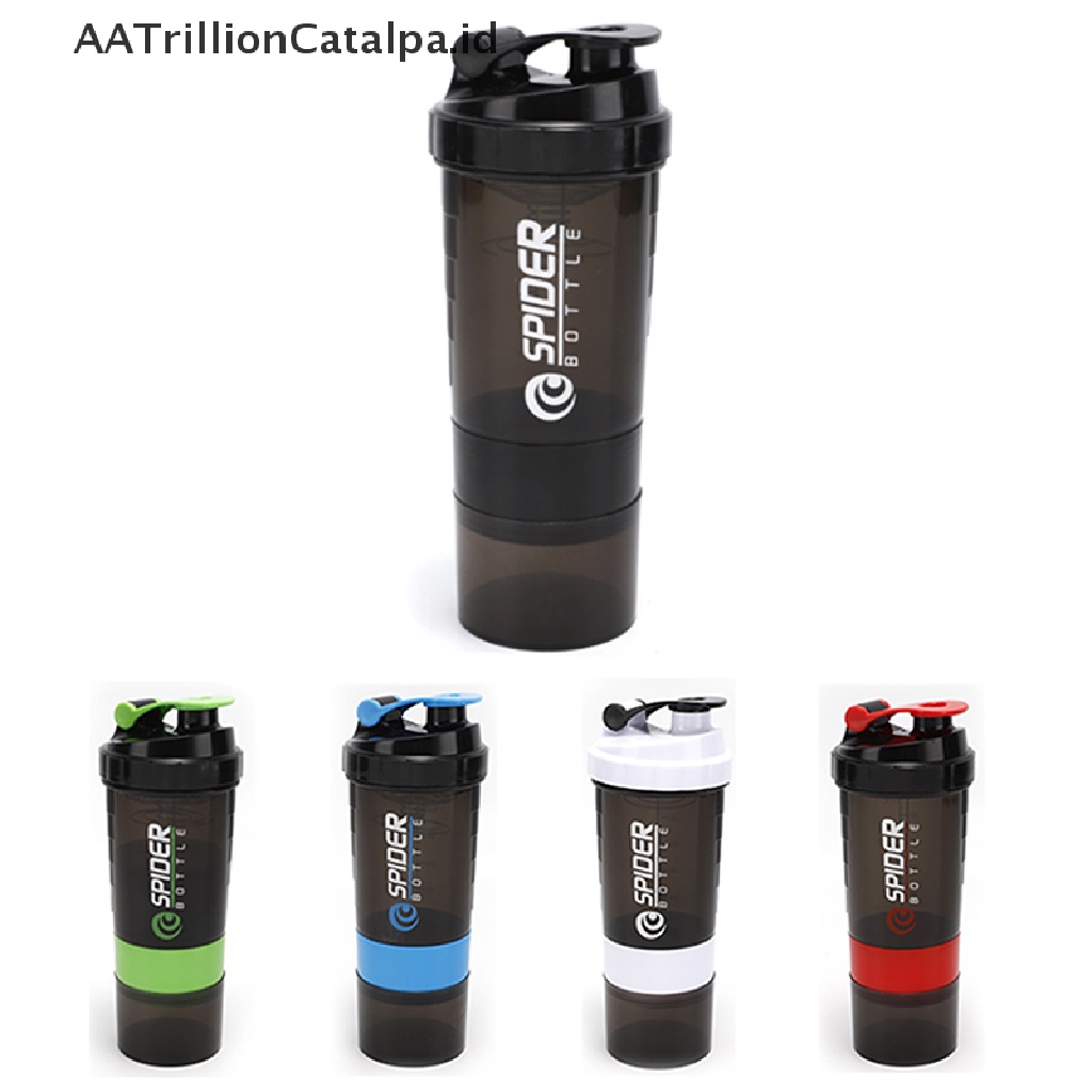 Aatrillioncatalpa Botol Minum 3 Lapis Kapasitas Besar Bahan Plastik Untuk Protein Shake