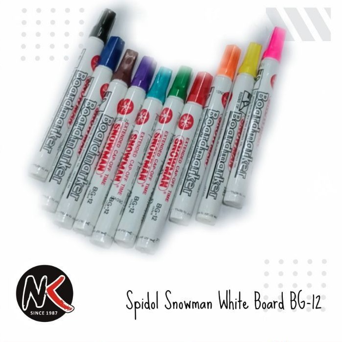 

Spidol SNOWMAN BG12 BG-12 White Board/Whiteboard/Spidol Papan Tulis/Spidol Bisa Dihapus