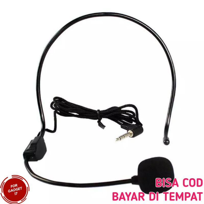 MICROPHONE MIC KABEL BANDO CLIP ON UNTUK LIVE IG YOUTUBE TIKTOK PANJANG 1.5 METER JACK 3.5 MM