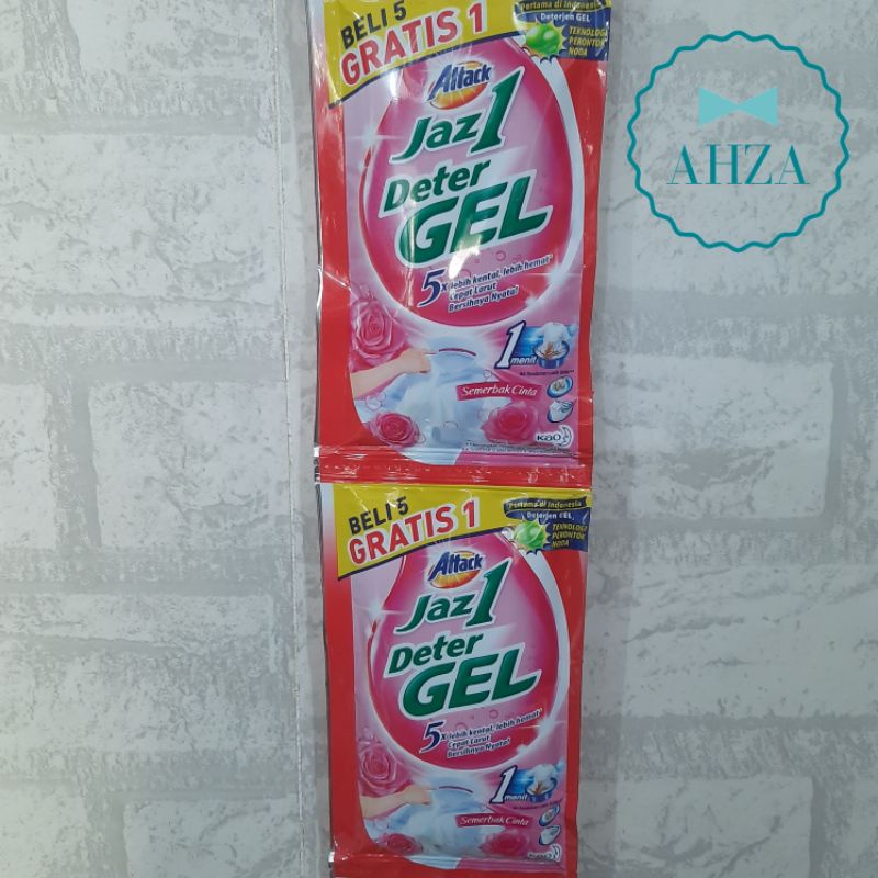AHZA ATTACK JAZ1 DETERJEN GEL RENCENG ISI 6SACHET
