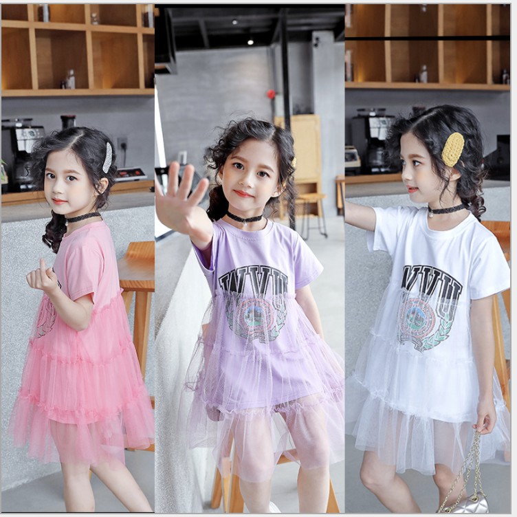 babyfit WAVVU dress  tutu baju anak  perempuan  import 