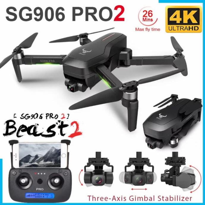 SG906 2 PRO GPS 3-AXIS ANTI-SHAKE SELF-STABILIZING GIMBAL DRONE PRO2