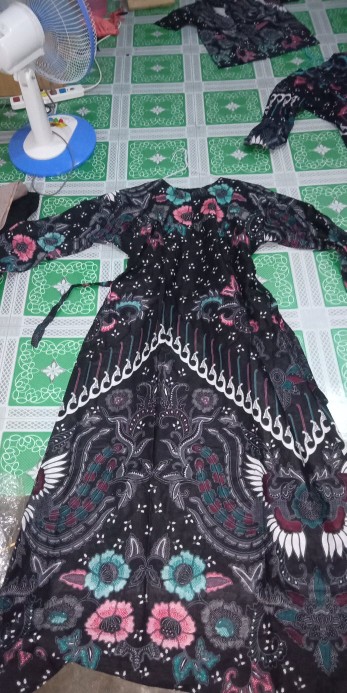Batik Couple Keluarga Sania Ruffle Ori Ndoro Jowi Dnt Kate Garansi Termurah