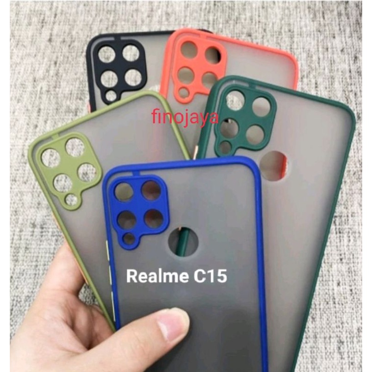 Case Dove My Choice Realme C15 Silikon Dove Pelindung Camera