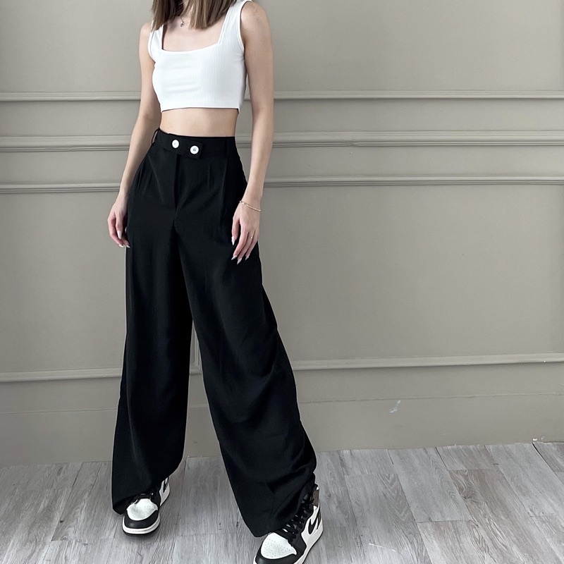 eleanore vest set (dijual terpisah)-Celana Hitam