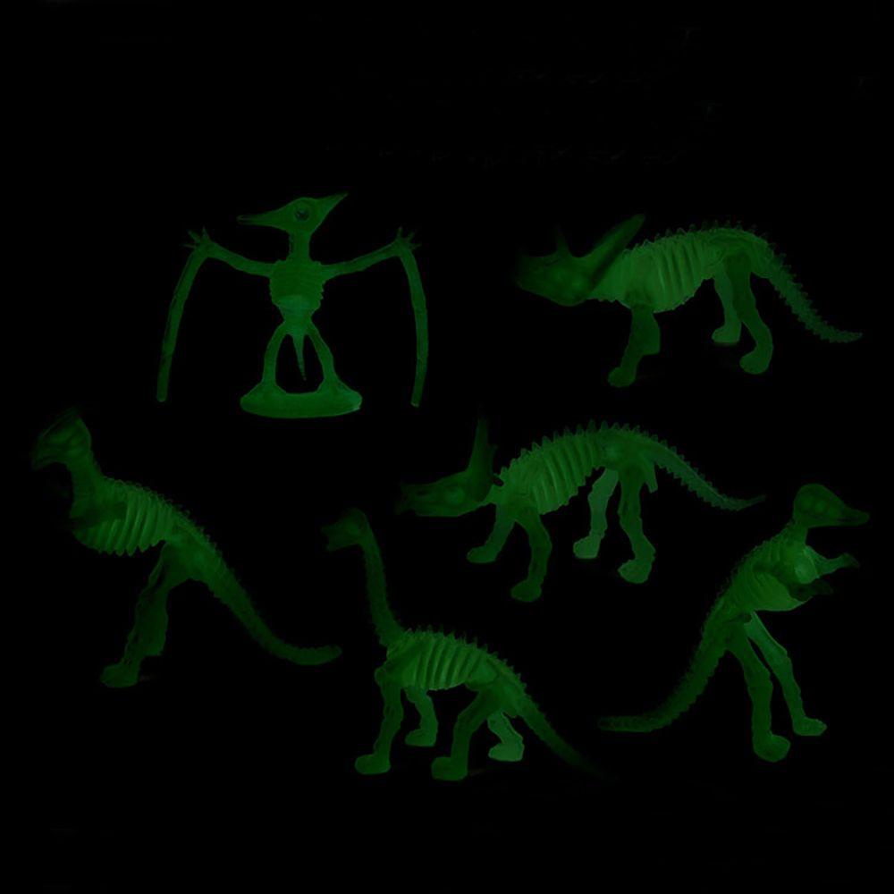 12 Pcs Dinosaurus Luminous|Mainan Glow In The Dark Untuk Edukasi Dini Anak