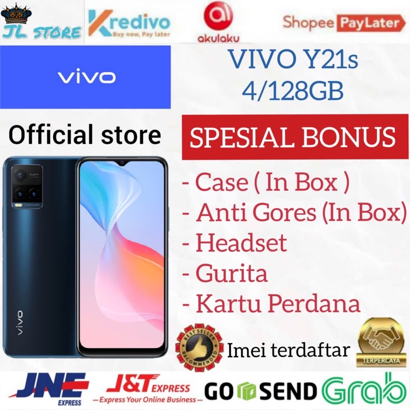 VIVO Y21s Y21 S 4/128GB RAM 4GB ROM 128GB GARANSI RESMI VIVO