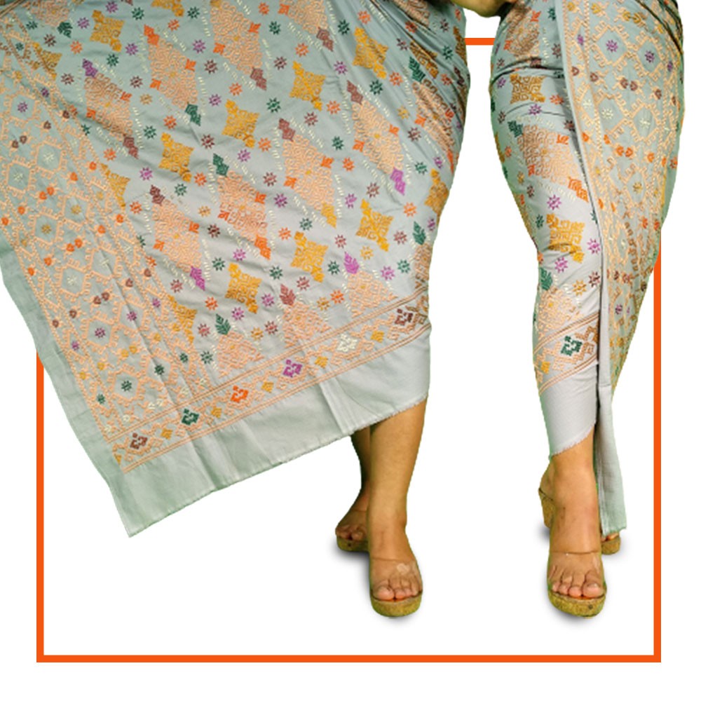 Kain Kamen Rok Pakaian Lilit Songket Saput Udeng Bordir Adat Bali Bawahan Kebaya Wanita Pria Murah
