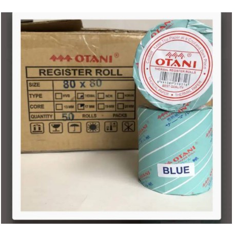 OTANI KERTAS THERMAL 80MM X 80MM STRUK KASIR 80x80 / 80 x 80 - JUAL PER ROLL