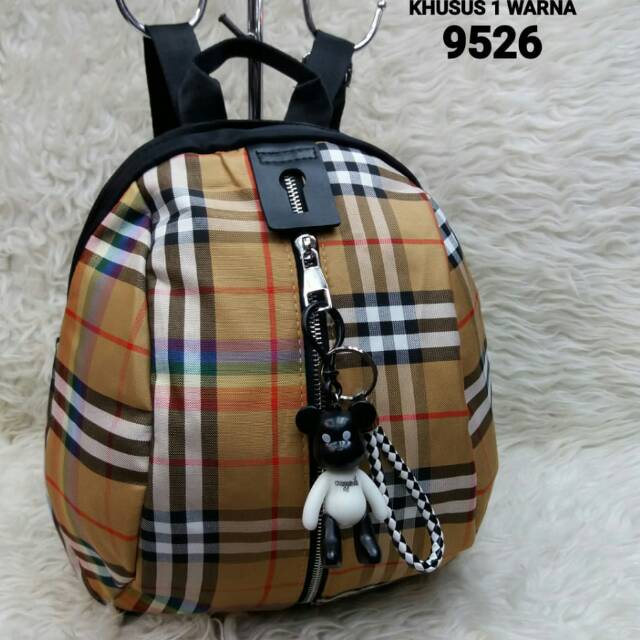 Ransel fashion parasut keong burbbery termurah set boneka