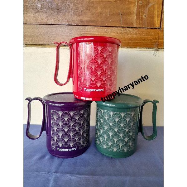 tupperware gelas cangkir mug art deco jumbo 600ml tahan panas ( 1 )
