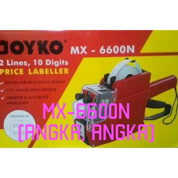 

[[BISA COD]] Paket Joyko MX-6600N (Huruf,Angka) - Alat Lebel Harga TERBARU Kode 629