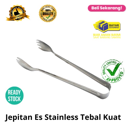 [BISA COD] PROMO Jepitan Makanan Stainless Serbaguna Kuat Tahan Karat Murah Meriah Jepitan Es Cakar Jepit Cakar Jepitan Kue Jepitan Gorengan Penjepit Stainless Berkualitas