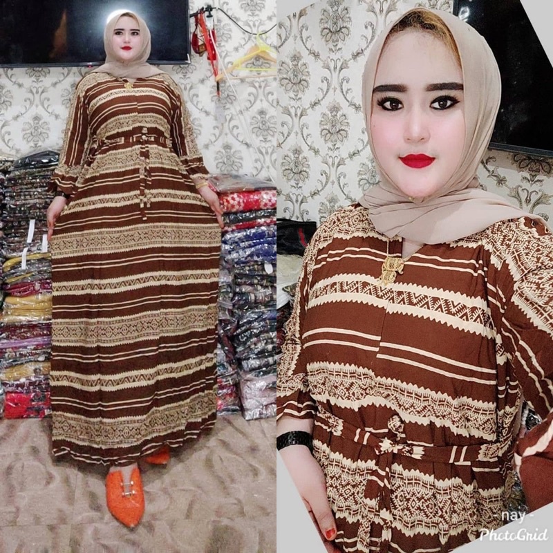 Gamis jumbo busui cabutan salur