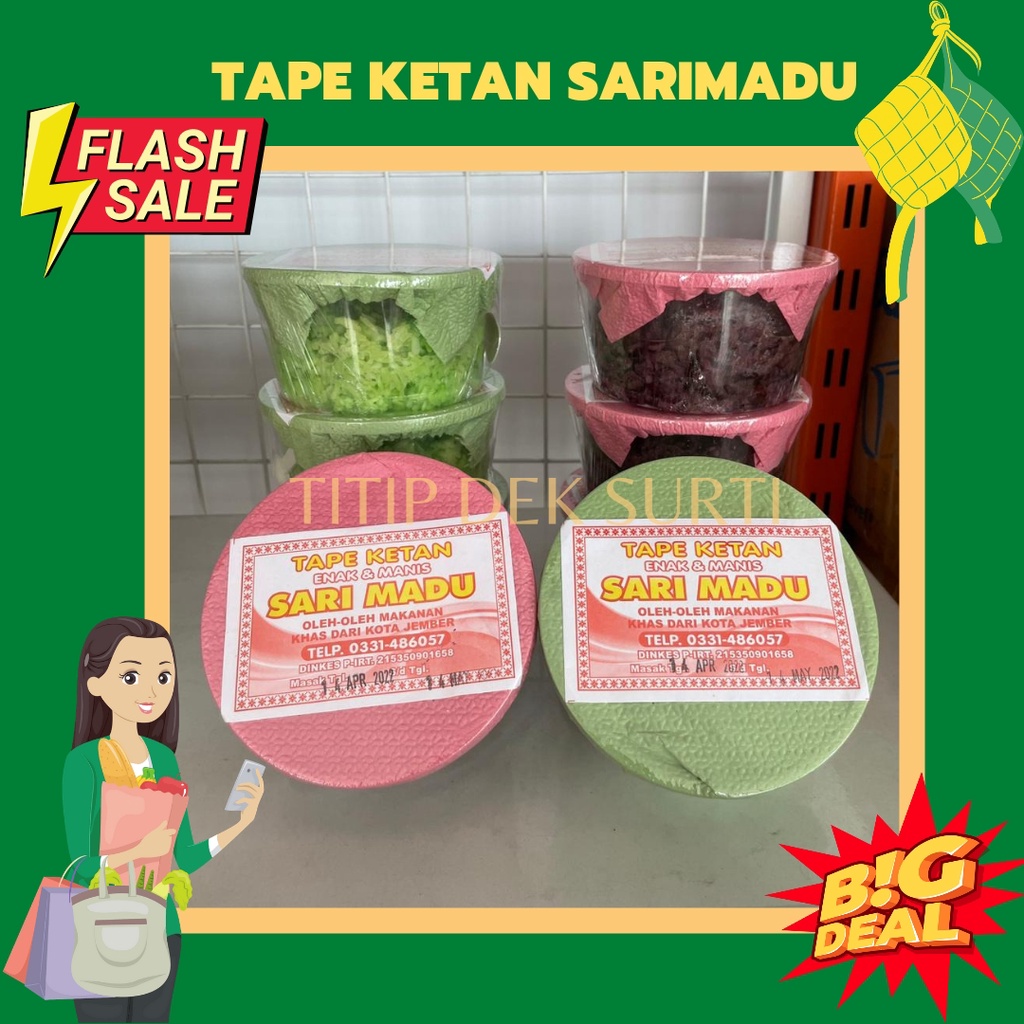 

(TERMURAH) Tape Ketan Sari Madu Jember