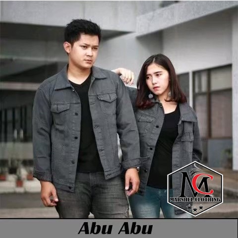 RCL - JAKET JEANS COUPLE PRIA WANITA / COUPLE WARNA OVERSIZE