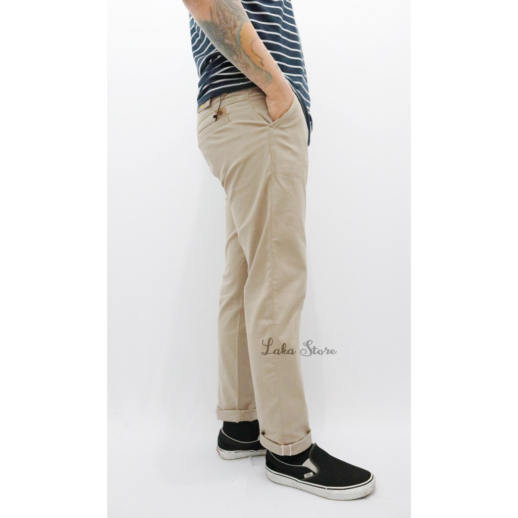 CELANA CHINO SELVEDGE PANJANG JUMBO PRIA