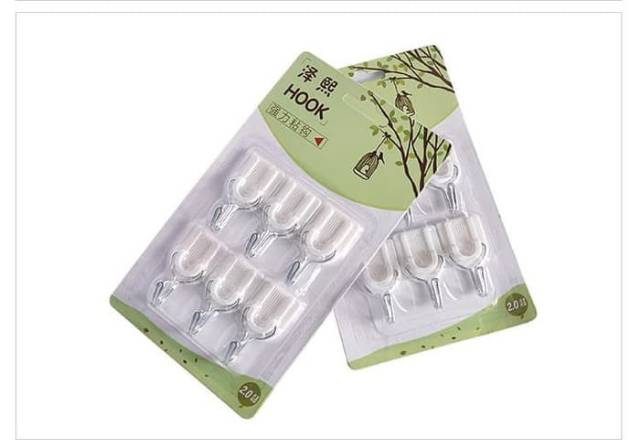 5073 Gantungan Hook Multifungsi /Gantungan dinding 1 set isi 6 pcs